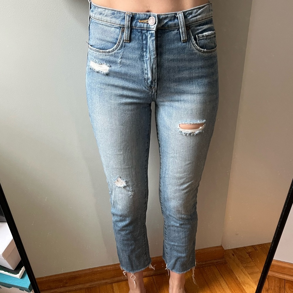 Blank NYC size 26 high rise distressed jean